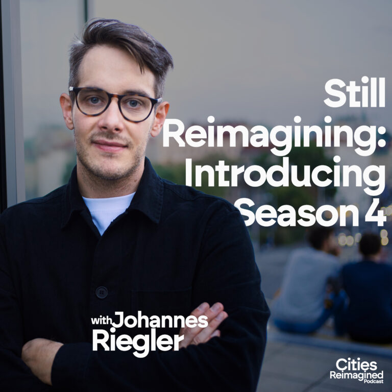 Johannes Riegler presenting season 4 of Cities Reimagined